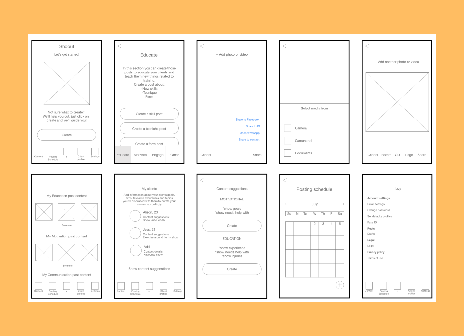 Wireframes